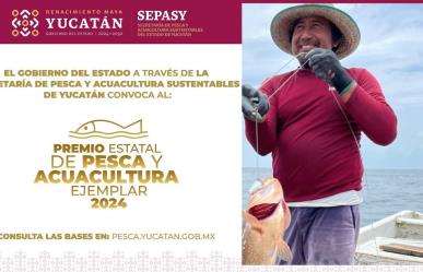 Abren Convocatoria para el Premio Estatal de Pesca y Acuacultura Ejemplar 2024