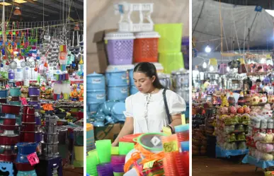 ¡Entre cobertores y ollas! Feria Xmatkuil mantiene la tradición en la zona de subastas