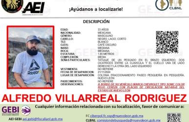 Desaparición en Pesquería, buscan a Alfredo Villarreal