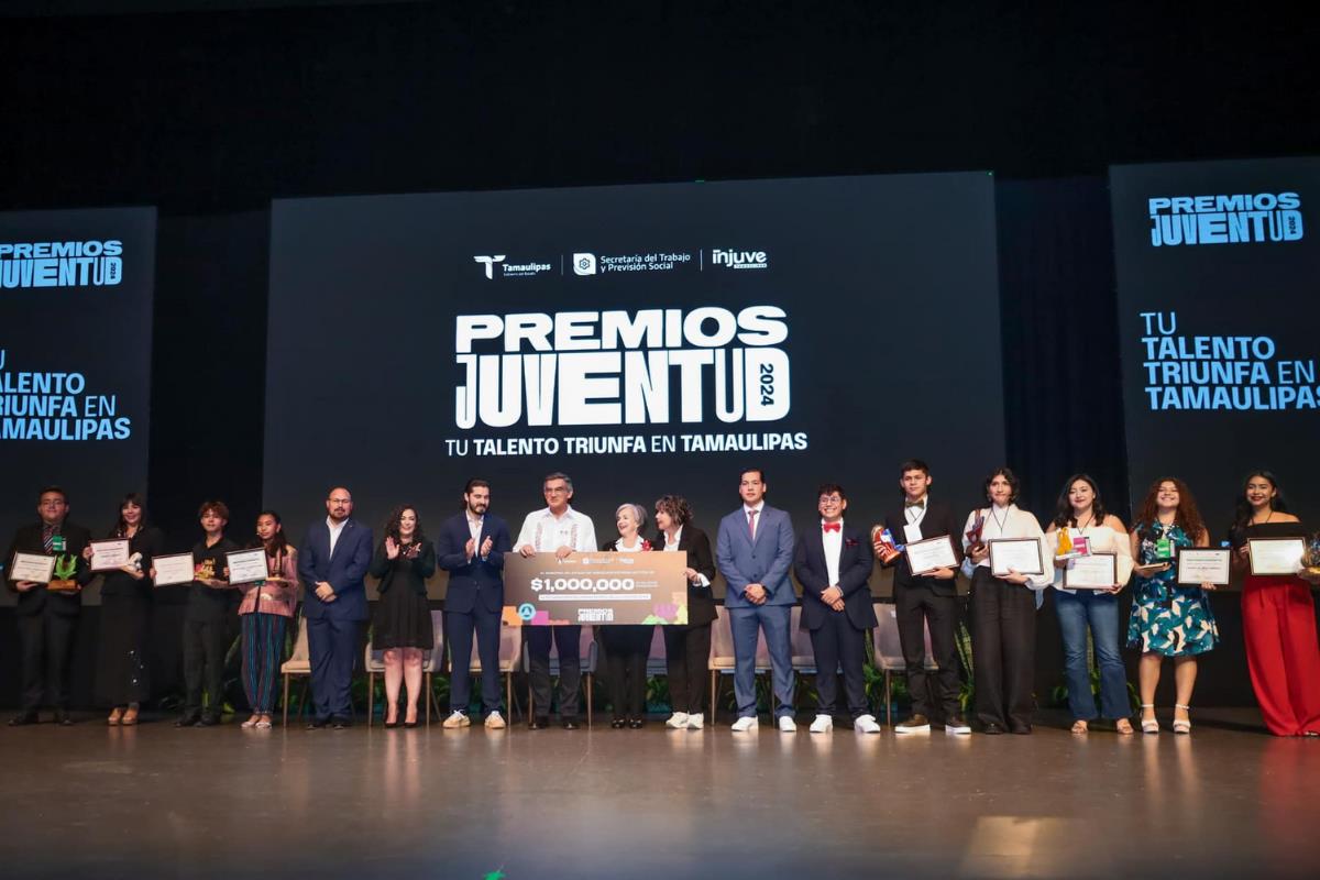 Los Premios Juventud galardonan a los jóvenes tamaulipecos más destacados en 10 categorías. Foto: Injuve Tamaulipas