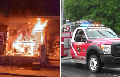 Voraz incendio en llantera de Umán deja cuantiosos daños materiales