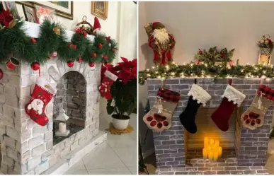 DIY Navideño: Cómo hacer una chimenea falsa con cartón para tu hogar