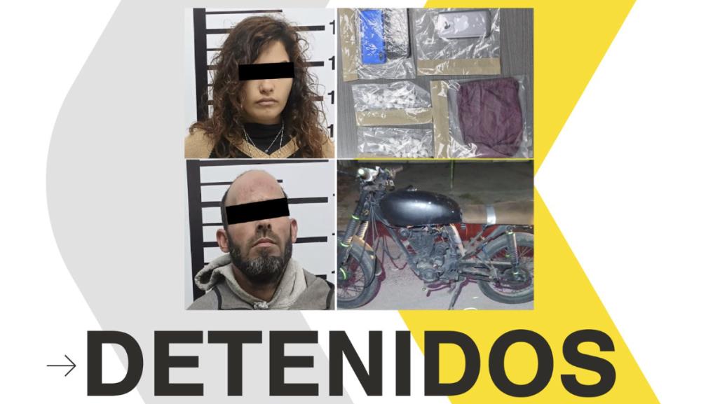 Policías de Santiago detienen a dos personas por delitos contra la salud y robo de vehículo