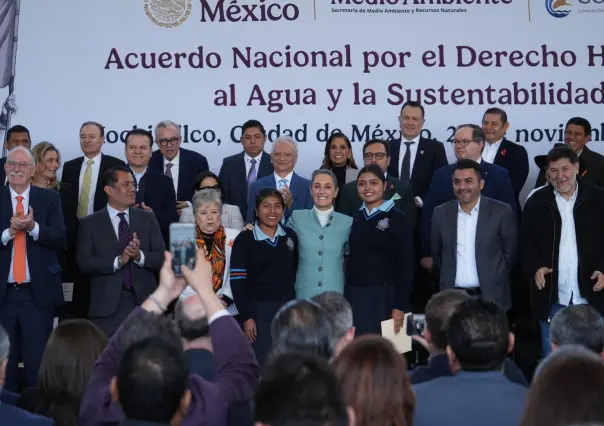 Claudia Sheinbaum y gobernadores firman acuerdo nacional por el derecho humano al agua
