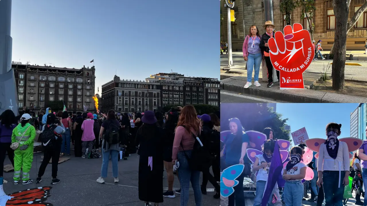 Así se vivió la marcha del 25N en la Ciudad de México. Fotos: Laura Ávila