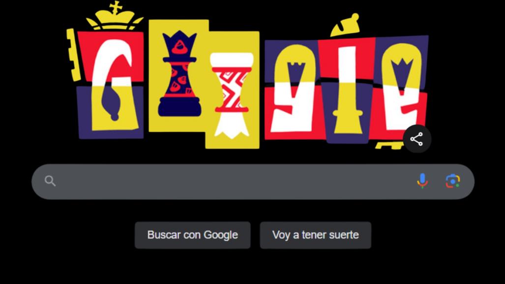 Google Doodle celebra el Campeonato Mundial de Ajedrez 2024