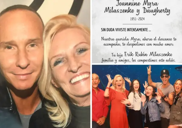 Fallece Myra Milaszenko, madre de Erik Rubín, quien la despide con emotivo mensaje