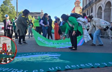 Marcha del 25N: En Toluca hay tensión, Congreso discute despenalización del aborto