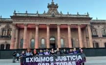 25N: Colectivos feministas marchan en Monterrey