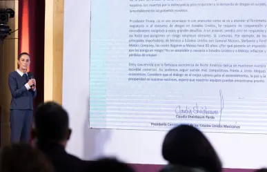 Claudia Sheinbaum envía carta a Donald Trump; aranceles, migración y fentanilo, temas principales