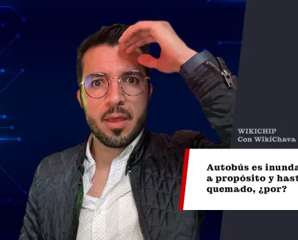 Autobús es inundado a propósito y hasta quemado, ¿por?