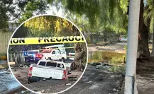 ¡Al agua! Socavón se traga camioneta en Ecatepec (VIDEO)