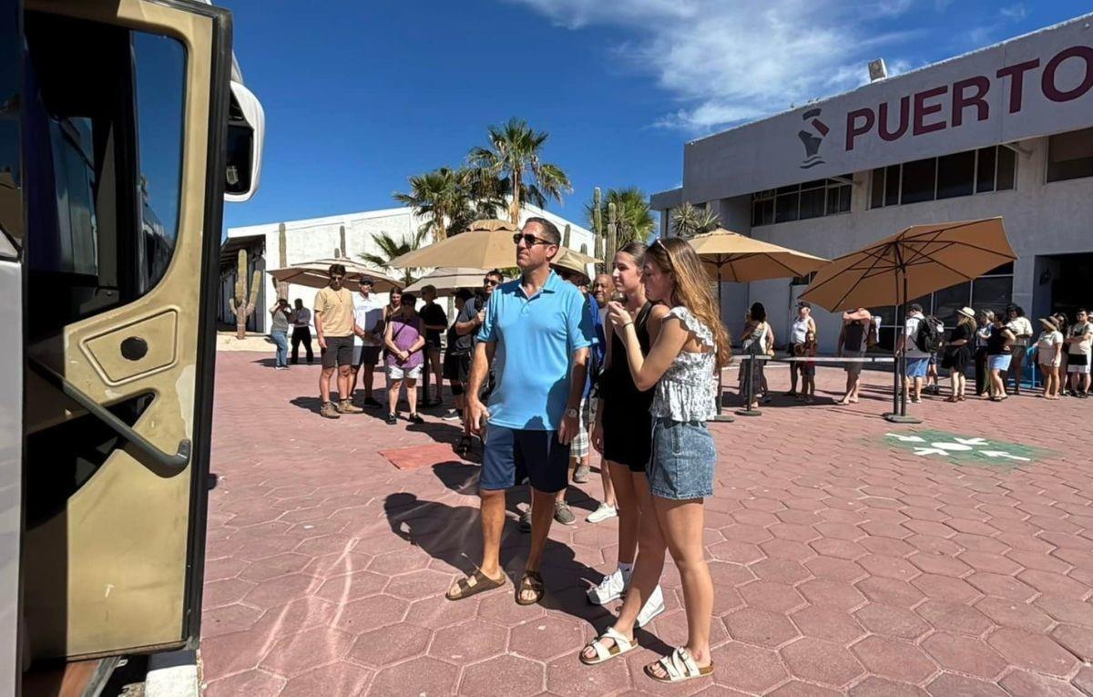 Más de 2 mil turistas llegaron a La Paz en crucero. Foto: Más Noticias BCS