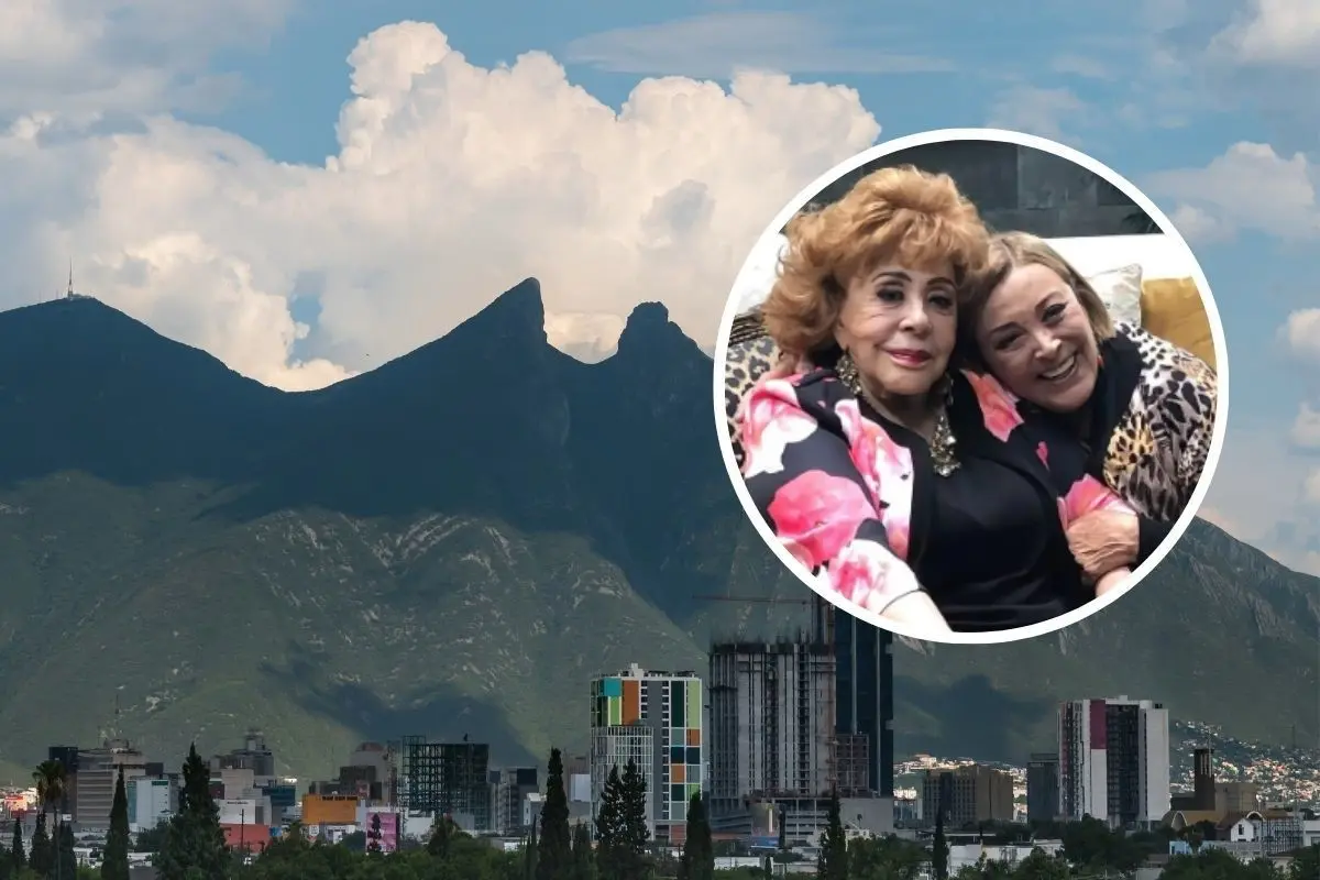 El cerro de la Silla, Silvia Pinal y Sylvia Pasquel. Foto: Composición Canva