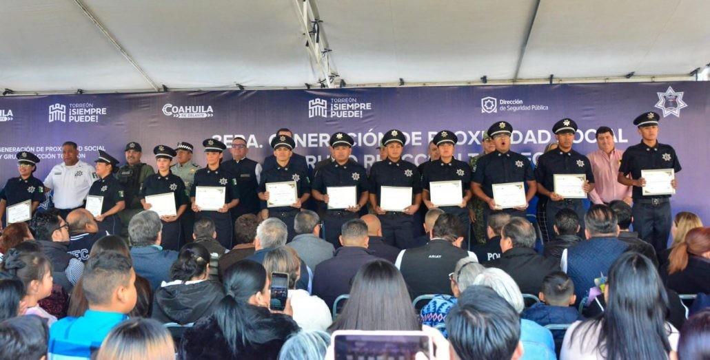 Se gradúa tercera generación de cadetes de la Policía de Torreón