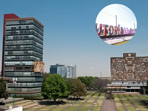 Foto: UNAM logo de Utopia editado en canva