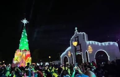 Navidad 2024: disfrutan encendido del pino navideño en Escobedo