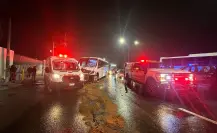 Choque entre camiones deja seis heridos en Juárez