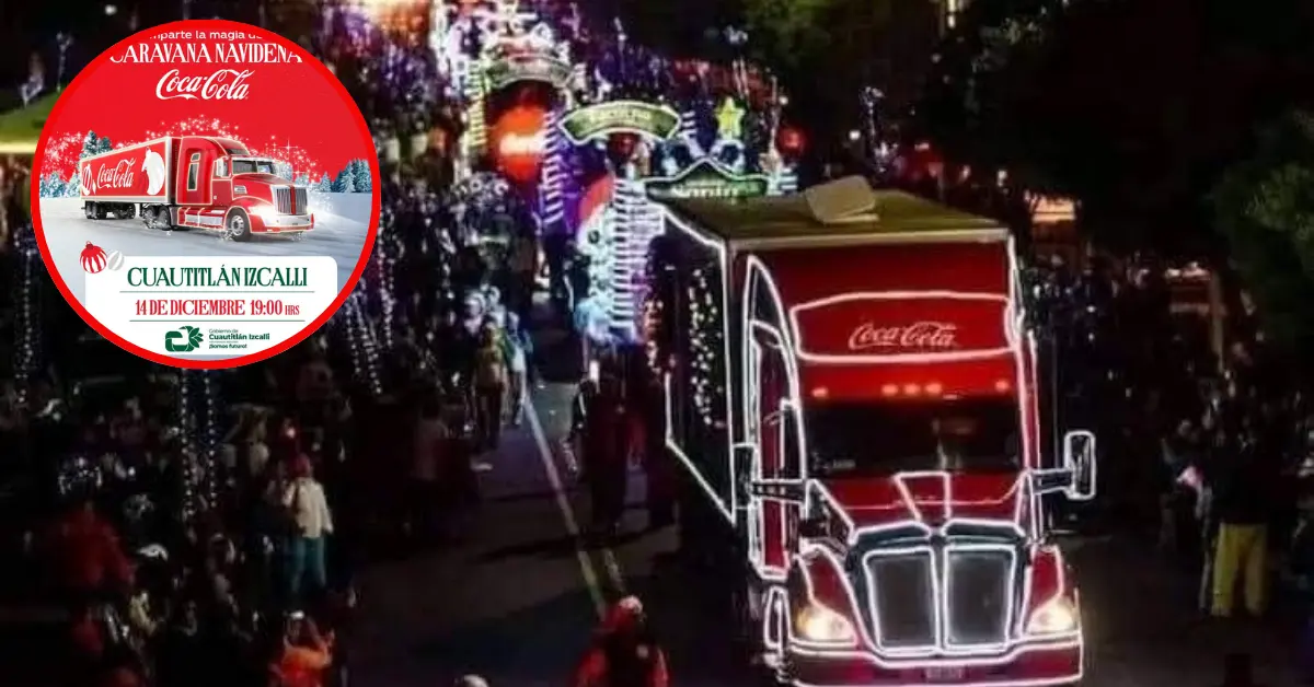 La Caravana Coca-Cola en Cuautitlán Izcalli iniciará su recorrido a las siete de la noche. Foto: Coca-Cola