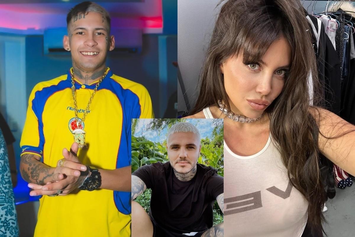 L-Gante, Mauro Icardi y Wanda Nara Foto: Instagram @lgante-keloke/@mauroicardi/@wanda_nara