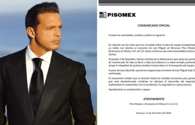 Robo a tráiler de Luis Miguel es investigado por Fiscalía de Veracruz, asegura gobernadora