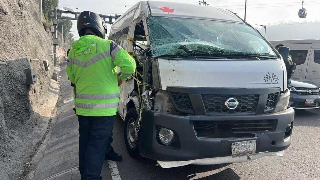 Accidente en la México-Pachuca deja cinco lesionados