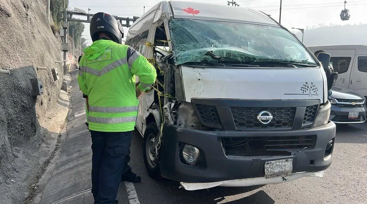 Accidente en la México-Pachuca deja cinco lesionados. Foto: POSTA