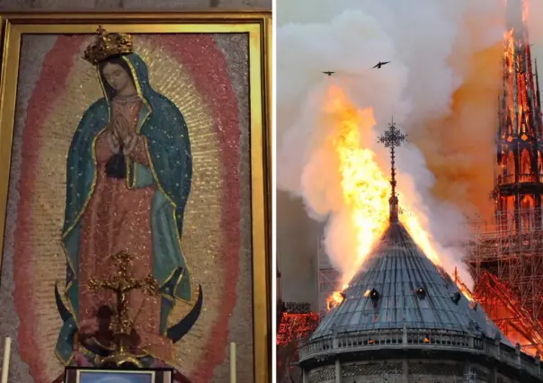 Notre Dame alberga una imagen de la Virgen de Guadalupe que se salvó del incendio