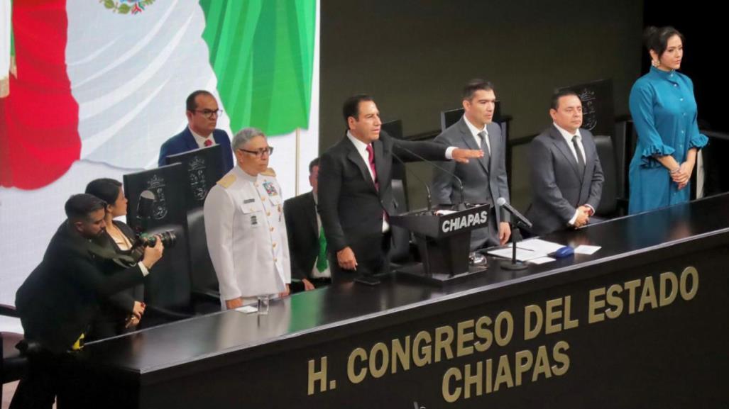 Eduardo Ramírez asume como gobernador de Chiapas: No hay derecho al miedo