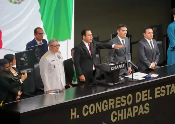 Eduardo Ramírez asume como gobernador de Chiapas: No hay derecho al miedo