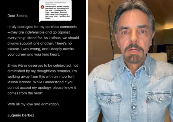 Eugenio Derbez pide perdón a Selena Gomez por sus críticas a Emilia Pérez