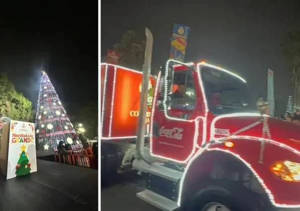 Guadalupe celebra la Navidad con un encendido espectacular del pino y mágico desfile