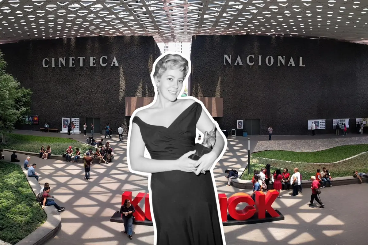 De fondo la Cineteca Nacional, Silvia Pinal. Foto: Google Maps/@CinetecaMexico