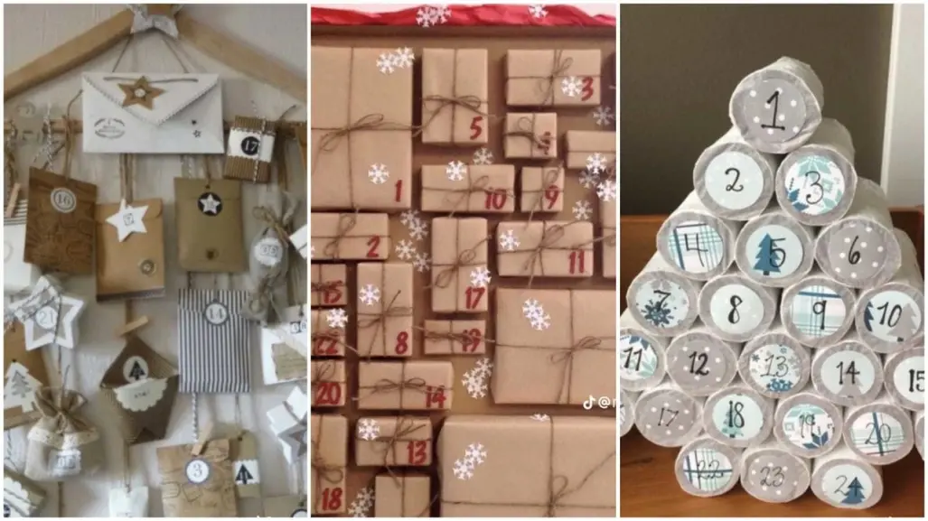 DIY Navideño: Crea tu propio calendario de Adviento con materiales reciclados