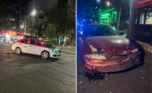 Chocan taxi y particular en Zona Rosa de CDMX, no se reportan heridos