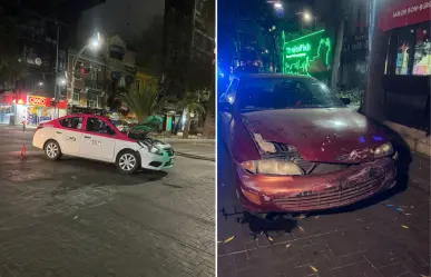 Chocan taxi y particular en Zona Rosa de CDMX, no se reportan heridos