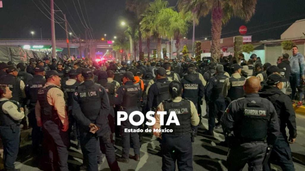 Enfrentamiento entre policías y pobladores de Tonanitla (VIDEO)