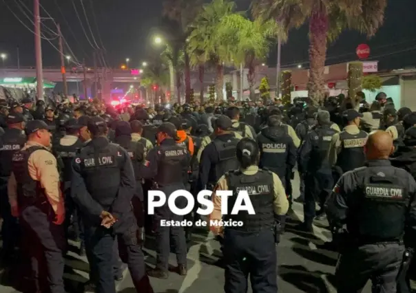 Enfrentamiento entre policías y pobladores de Tonanitla (VIDEO)