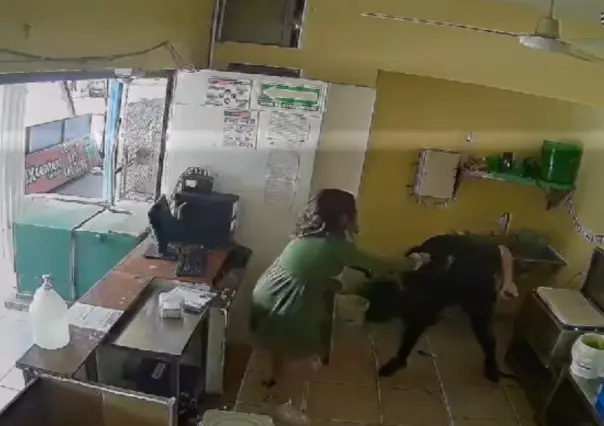 VIDEO: Mujer agrede a empleada de taquería en Tamaulipas