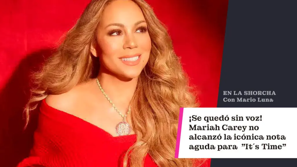 Mariah Carey falla la nota de su icónica canción navideña al cantar: It’s Time