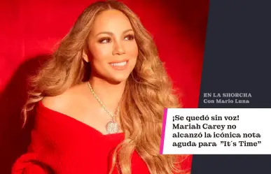 Mariah Carey falla la nota de su icónica canción navideña al cantar: It’s Time