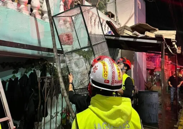 Protección Civil salva a perro y loros de un incendio en Santa Catarina (VIDEO)