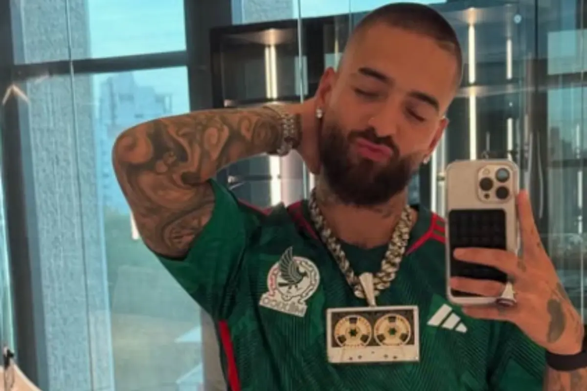 Maluma con playera de la Selección Mexicana Foto: Instagram @maluma