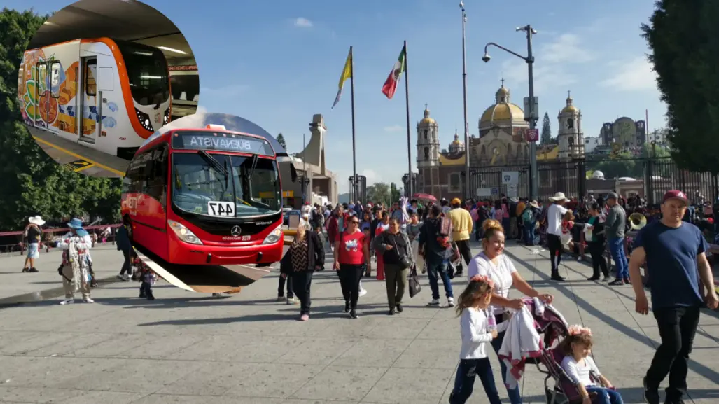 ¿Irás a la Basílica? Estas son las rutas de transporte para el Día de la Virgen de Guadalupe