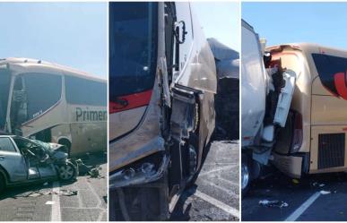 Accidente múltiple en Circuito Exterior Mexiquense deja cuatro lesionados