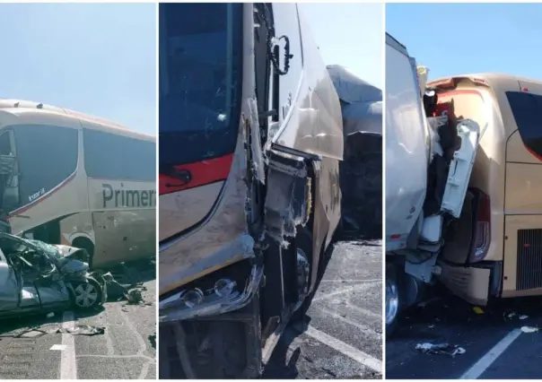 Accidente múltiple en Circuito Exterior Mexiquense deja cuatro lesionados