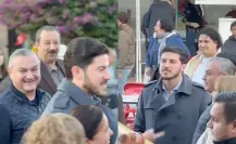 Samuel García y Héctor García llevan mañanitas con mariachi a la Virgen de Guadalupe