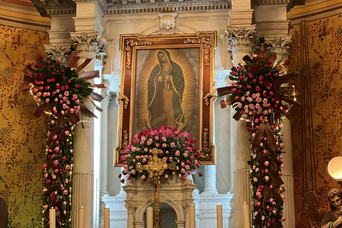 Imagen de la virgen de Guadalupe. Foto: Axel Hassel