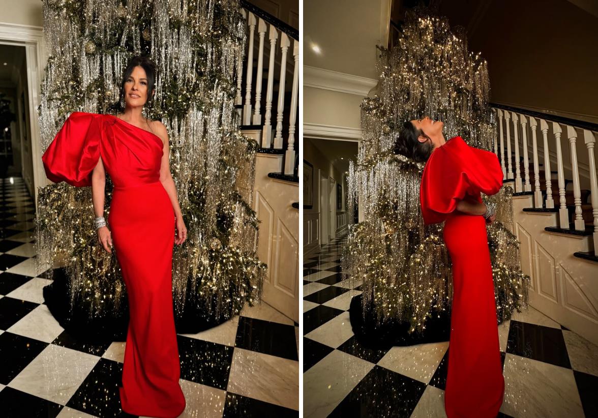 La decoración navideña de Martha Debayle, un árbol hecho con 42,000 hilos plateados, ha generado críticas y elogios. ¿Un acierto o una excentricidad? Las redes no dejan de hablar de él. Foto: IG @marthadebayle