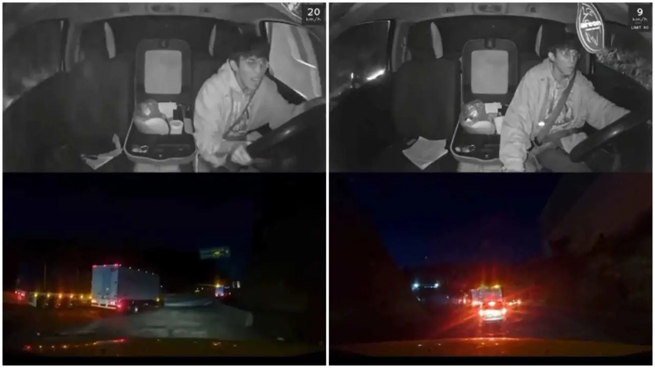 Intento de robo a tráiler en Cuautitlán Izcalli termina en balacera. Foto: Cortesía